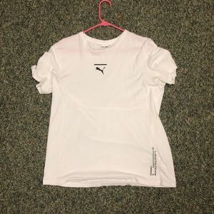 White men puma athletic shirt T-shirt